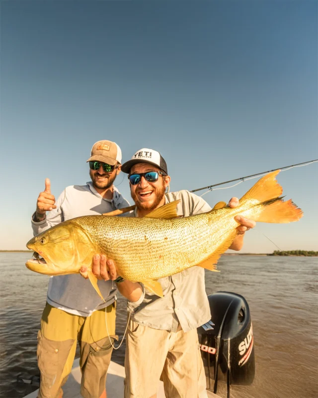Some fish put that smile on your face before you even have time to think. 
.
.
.
#KarandaLodge #NervousWaters #GoldenDorado #FlyFishing #Fishing #FishingLodge #FlyFishingNation #FishingLife #FlyFishingAddict #DoradoOnTheFly #RiverMonsters #TheKautapenGroup